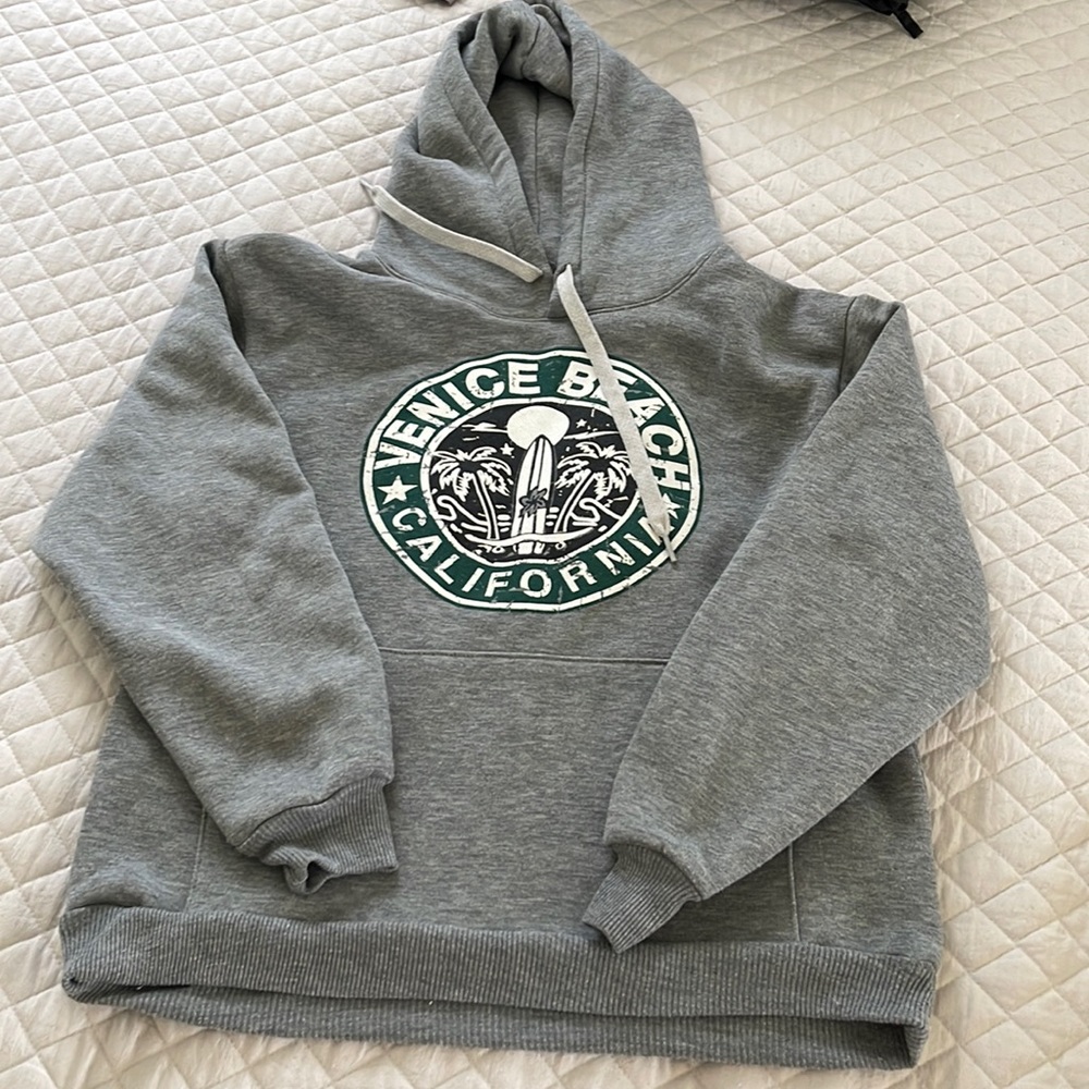Venice Beach gray hoodie
